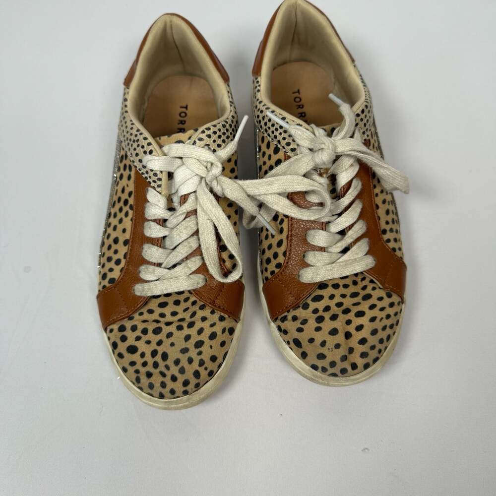 Torrid Women's Size 7.5W Cheetah Print Glitter Accent Sneakers - Picture 2 of 5